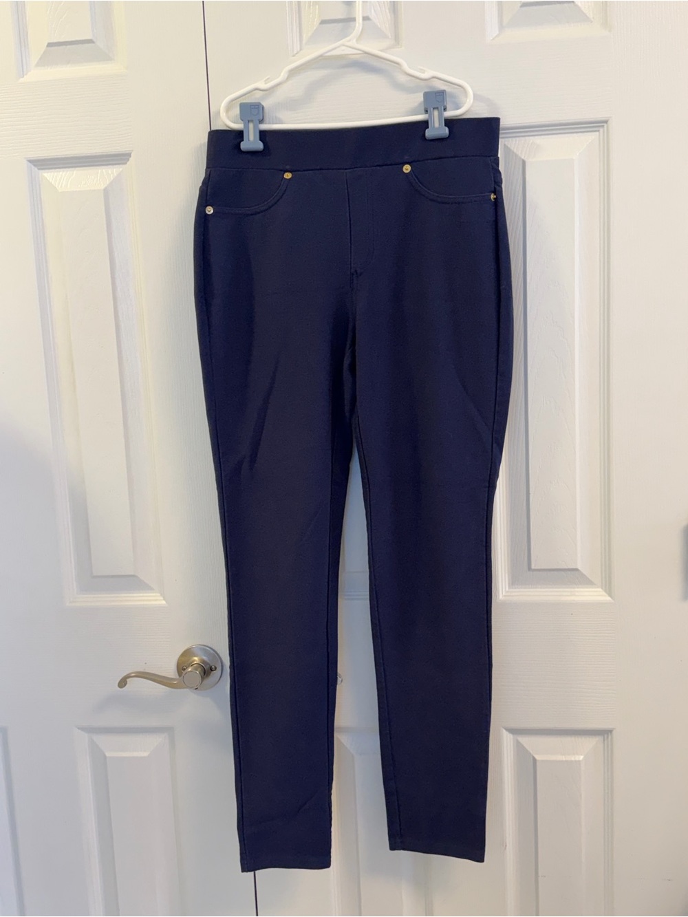Michael Kors Navy Blue Stretch Pants Size M